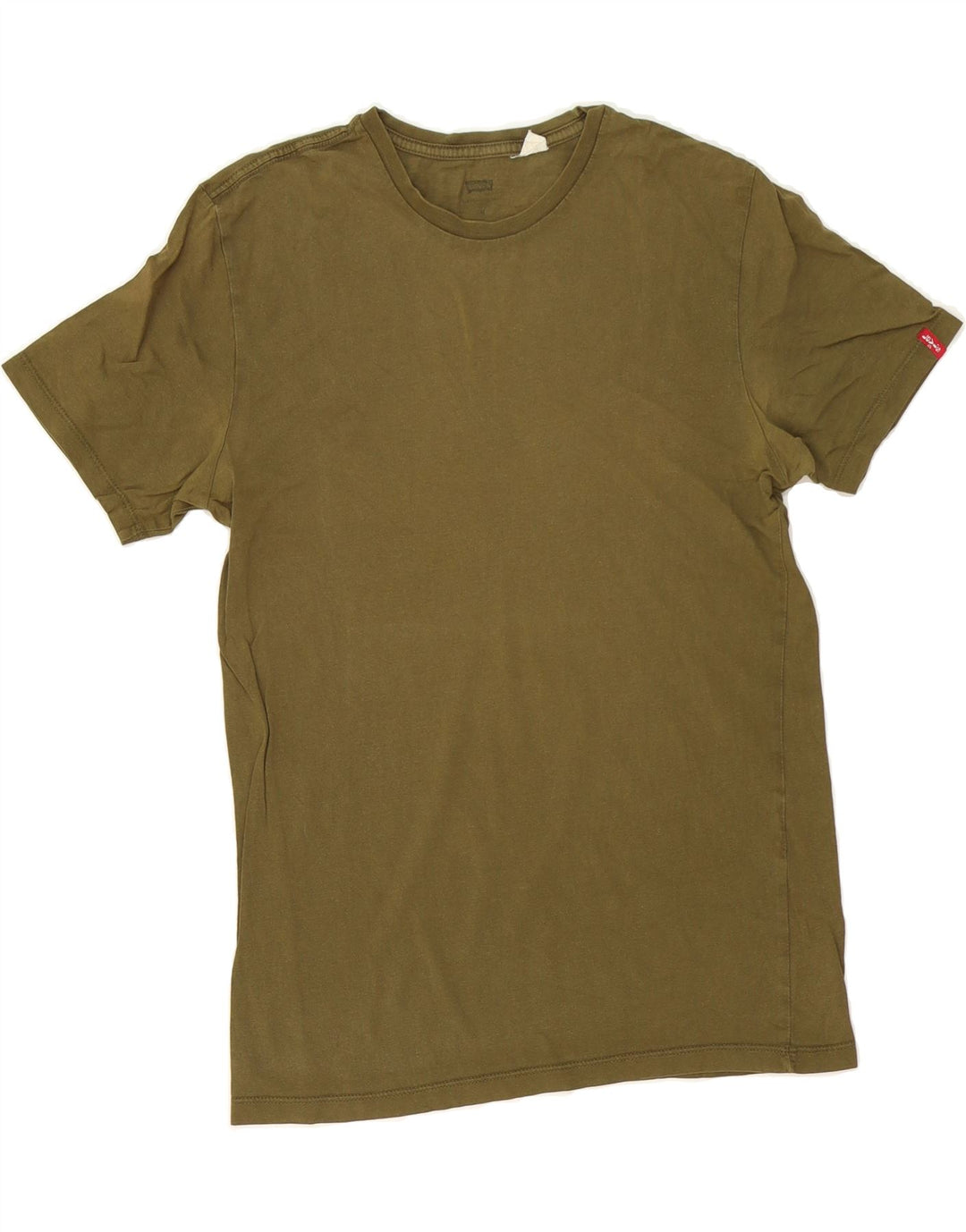 LEVI'S Womens T-Shirt Top UK 12 Medium Khaki Vintage Levi's and Second-Hand Levi's from Messina Hembry 