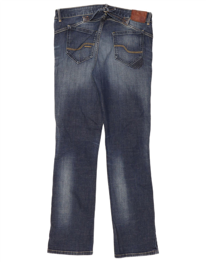 Fat Face Womens Regular Straight Jeans UK 12 Medium W34 L32 Blue Cotton