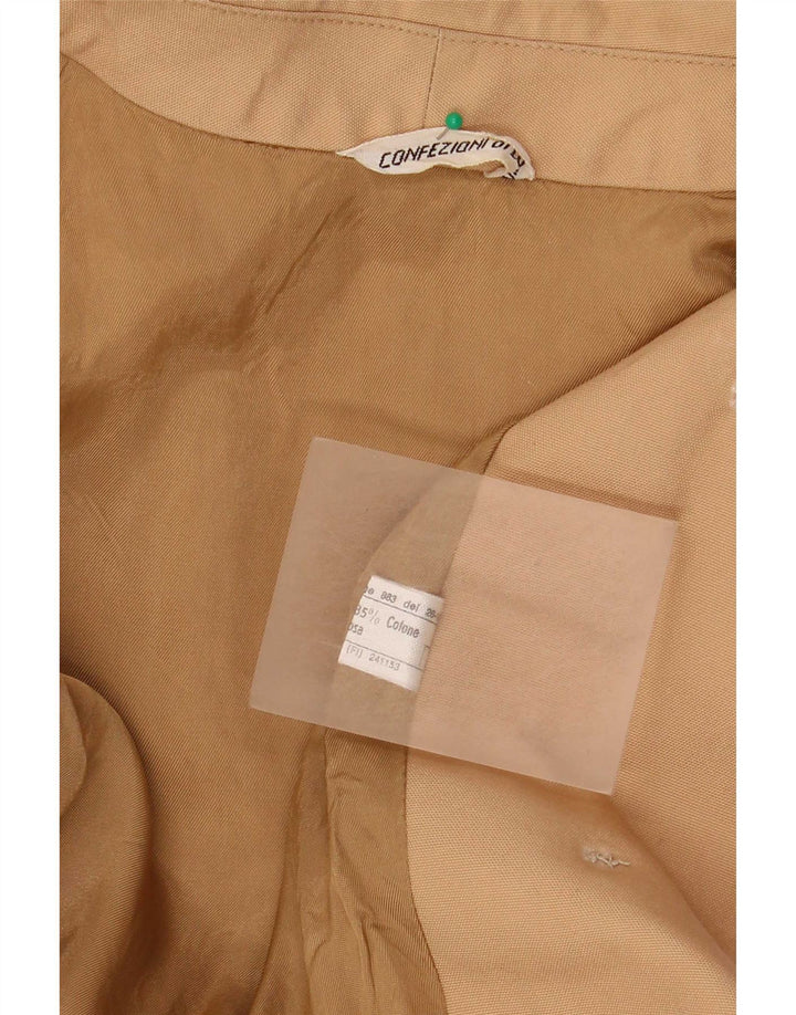 Confezioni Di Lusso Damen Trenchcoat UK 12 Medium Beige Polyester