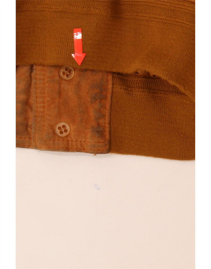 DESI Mens Suede Bomber Jacket UK 44 2XL Brown Leather Vintage Desi and Second-Hand Desi from Messina Hembry 