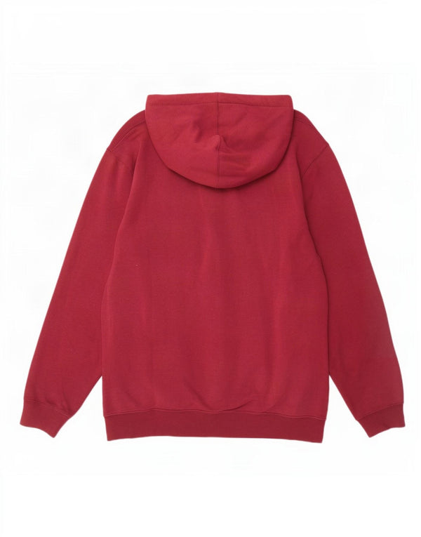 Vans Damen Zip Hoodie Pullover UK 16 Large Burgund Baumwolle