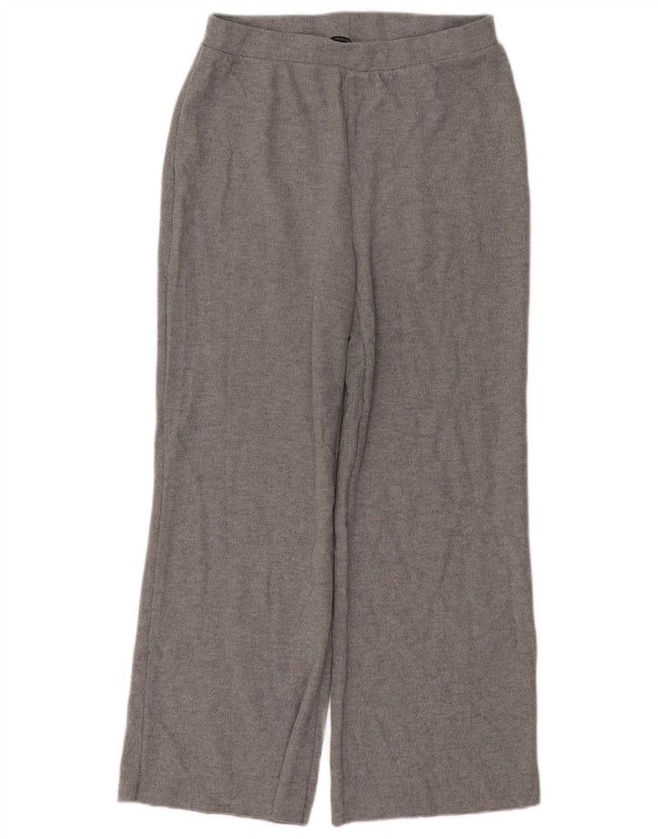 Zara Womens Tracksuit Trousers UK 14 Large  Grey Polyester