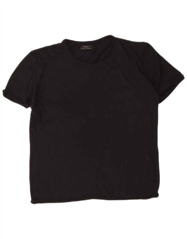 Zara Herre T-Shirt Top XL Sort