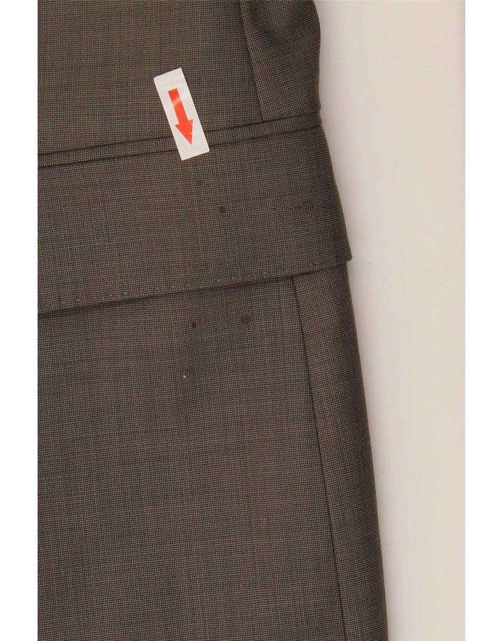 Hugo Boss Mens Super 120's 2 Button Blazer Jacket UK 38 Medium Grey Wool