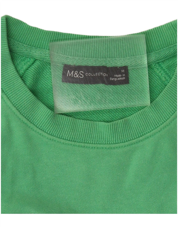 Женский свитер с рисунком Marks & Spencer UK 14, средний зеленый