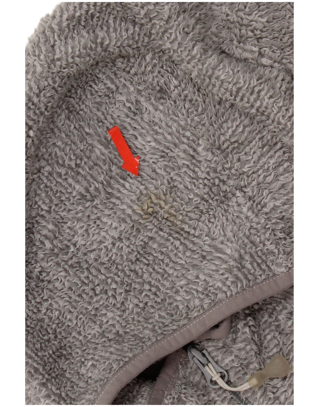 Jack Wolfskin Damen Kapuzen-Fleecejacke UK 12 Mittelgraues Polyester
