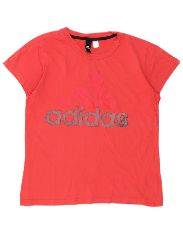 T-shirt grafica da donna Adidas Top UK 14 media rossa