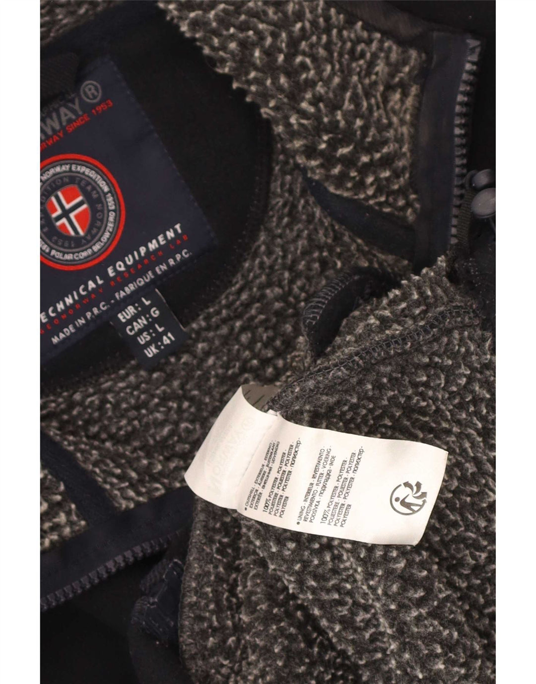 Geographical Norway muška jakna od flisa UK 41 velika tamnoplava poliester