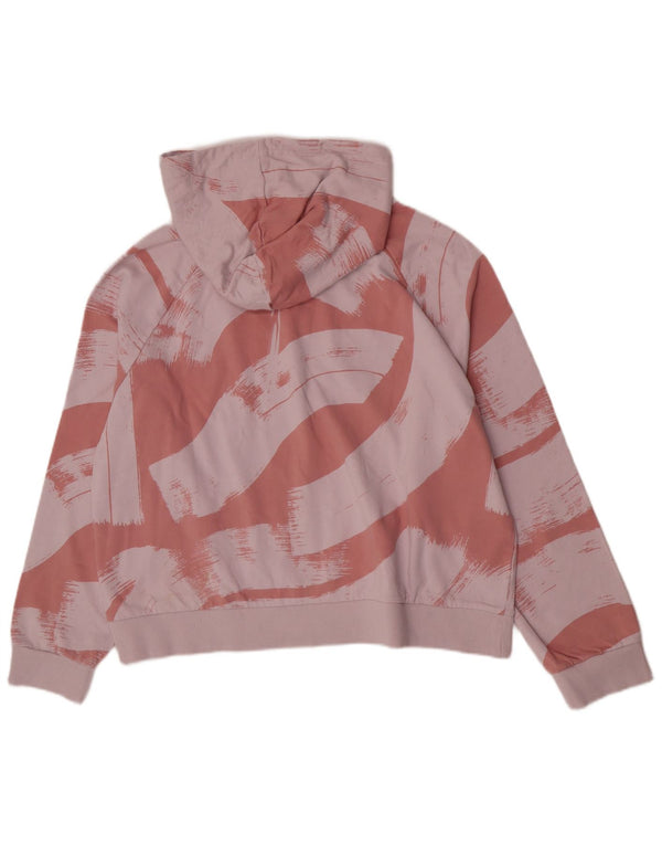 Adidas Womens Relaxed Fit Hoodie Jumper UK 16//18 Large Pink Colourblock