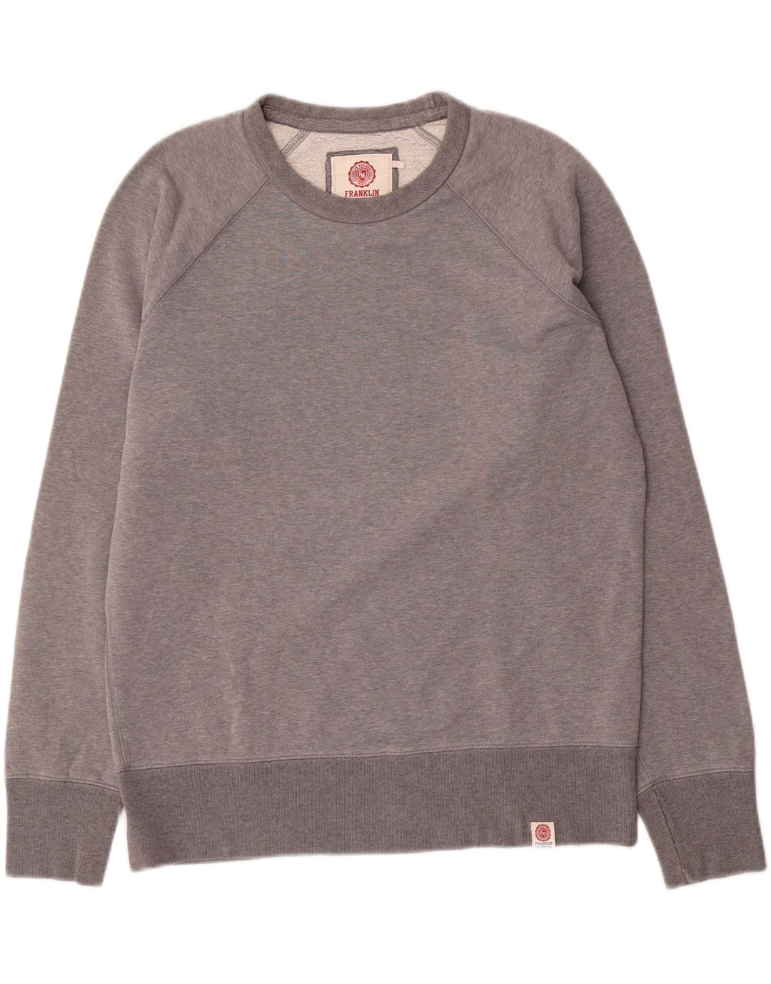 Franklin & Marshall Mens Sweatshirt Jumper Large Grey Flecked