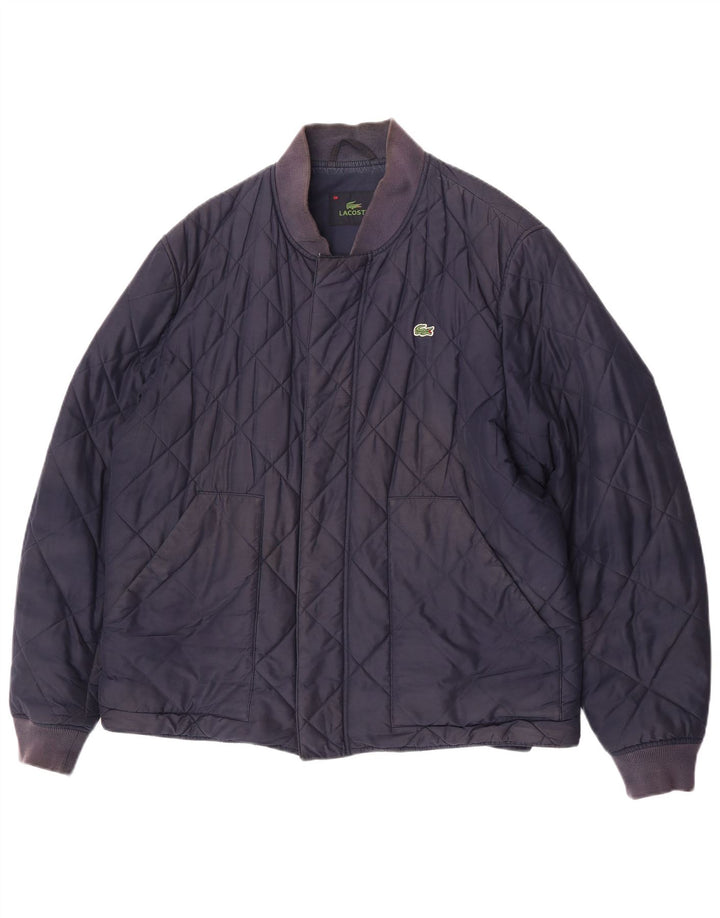 Lacoste muška prošivena jakna IT 56 3XL tamnoplavi poliester