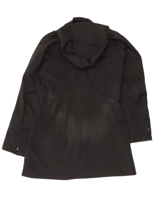 Patagonia Womens Hooded Windbreaker Coat UK 14 Medium Black Polyester