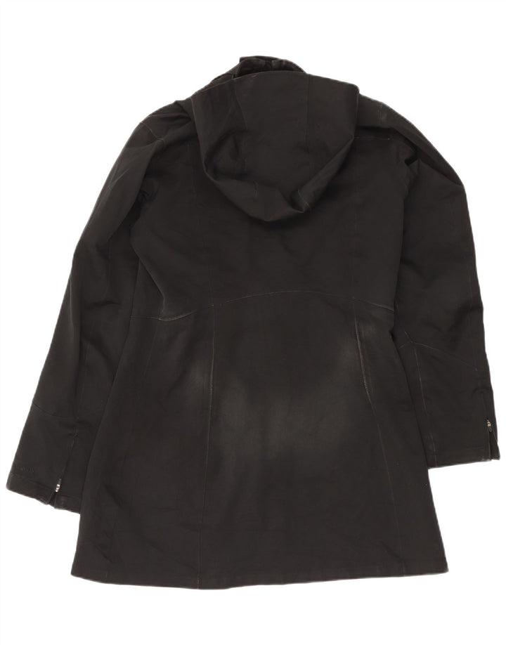 Patagonia Womens Hooded Windbreaker Coat UK 14 Medium Black Polyester