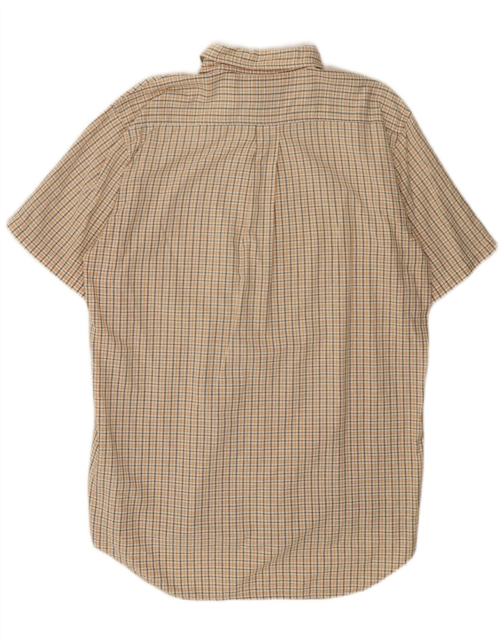 KAPPA Mens Short Sleeve Shirt 2XL White Check Cotton