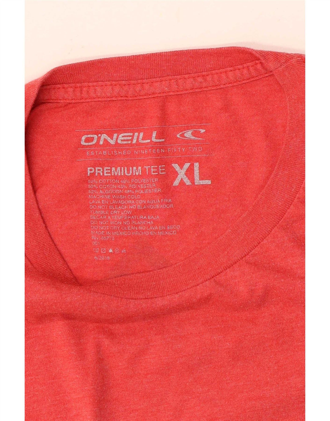 O'Neill Mens Graphic T-Shirt Top XL Red Cotton