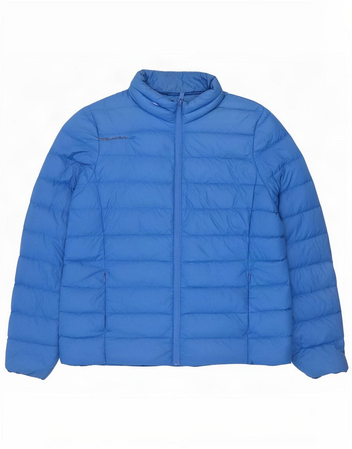 Giacca imbottita da donna Marks & Spencer UK 14 Large Blu in poliammide