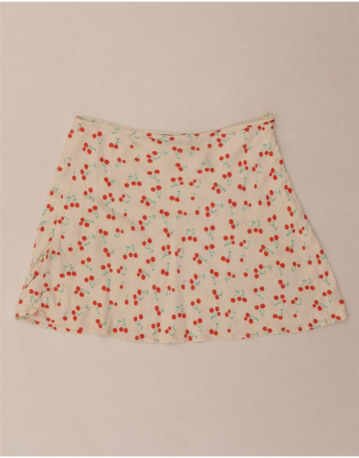 ZARA Womens Mini Skirt Medium W28  White Floral Vintage Zara and Second-Hand Zara from Messina Hembry 