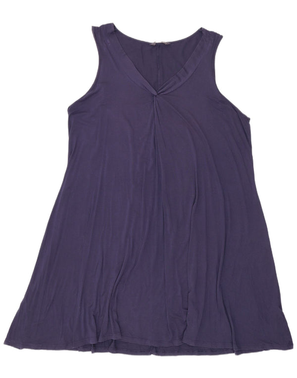 Marks & Spencer Γυναικείο Αμάνικο Φόρεμα UK 18 XL Navy Blue Viscose