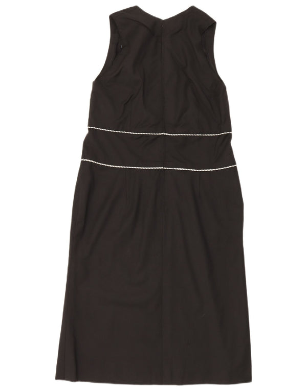 Rochie teacă fără mâneci vintage pentru femei UK 4 XS Negru