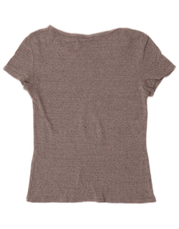 Levi's Womens T-Shirt Top UK 8 Small Grey Flecked