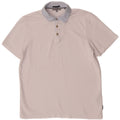 Ted Baker Herren-Poloshirt, Größe 3, mittelweiße Viskose