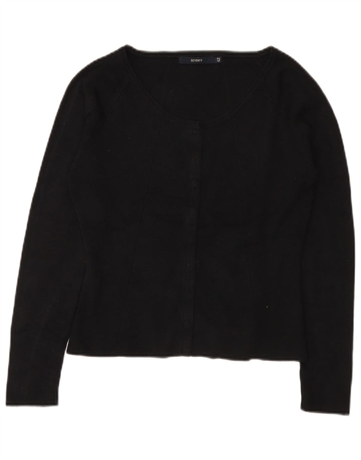 Seventy Pulover Crop Cardigan pentru Femei IT 42 Medium Black Silk
