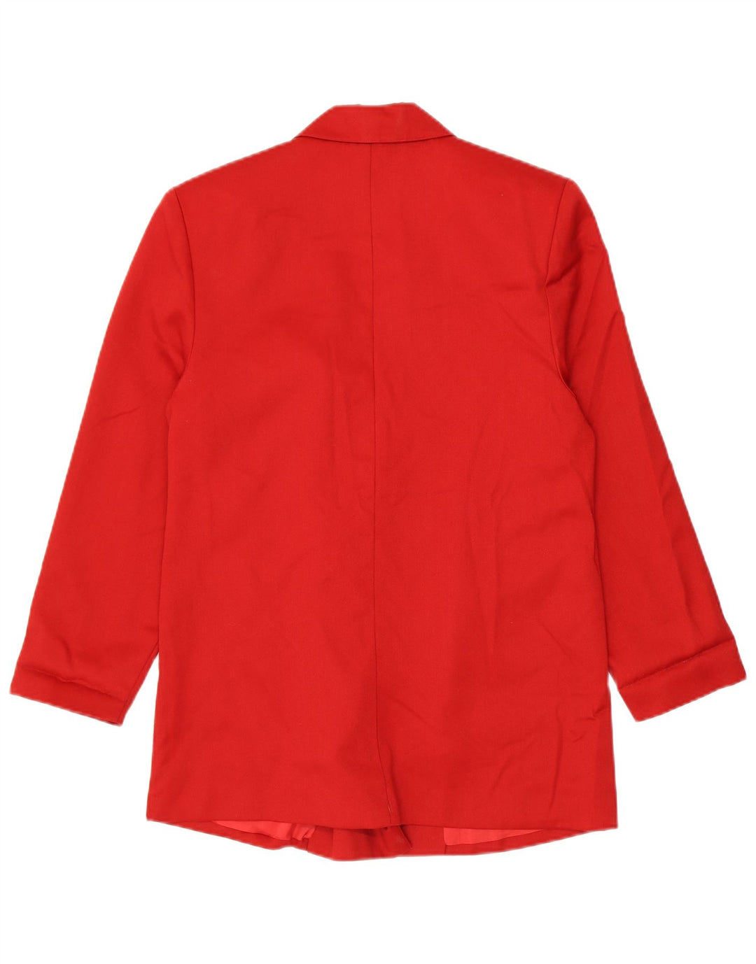Vintage Damen Longline Zweireiher Blazer Jacke UK 14 Mittelrot