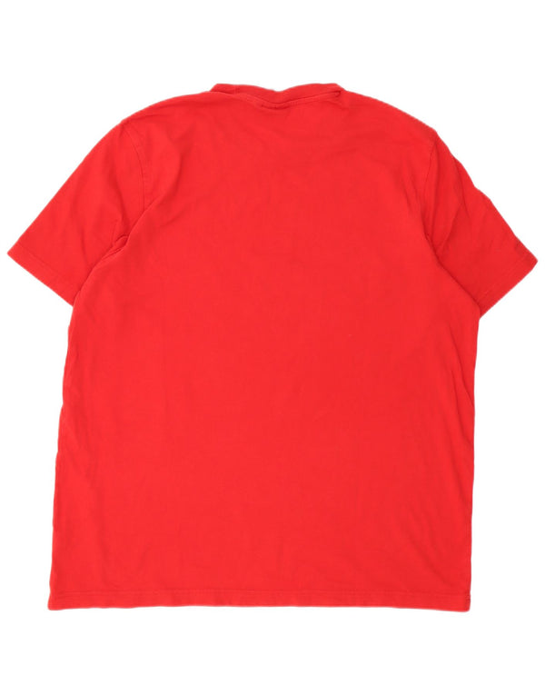 Adidas Herren Regular Graphic T-Shirt Top Large Rot