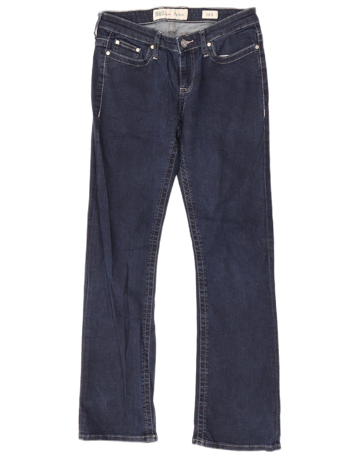 BKE Womens Payton Regular Fit Bootcut Jeans W28 L31 Navy Blue Cotton