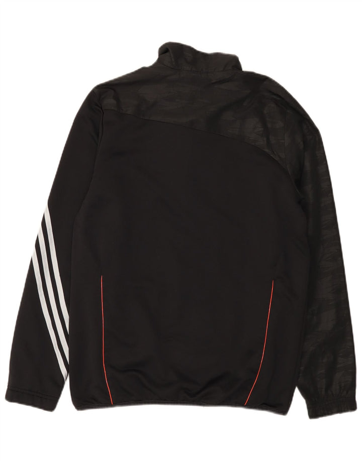 Jachetă de trening pentru băieți Adidas 15-16 ani, poliester negru