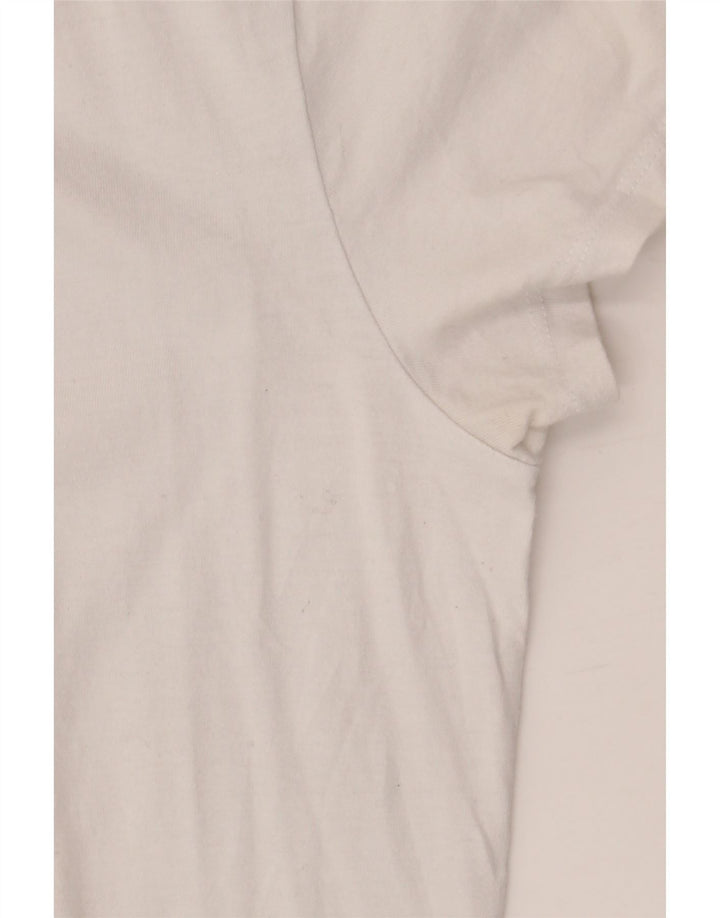 LEVI'S Womens Graphic T-Shirt Top UK 14 Medium White