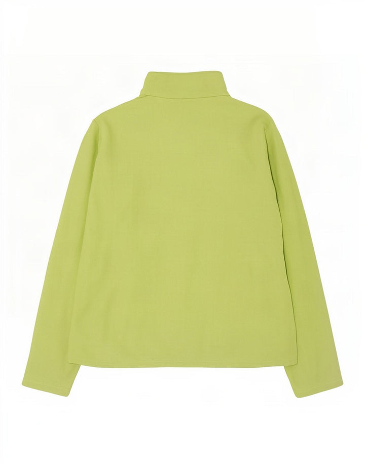 Giacca in pile da donna Marks & Spencer UK 12 Poliestere verde medio