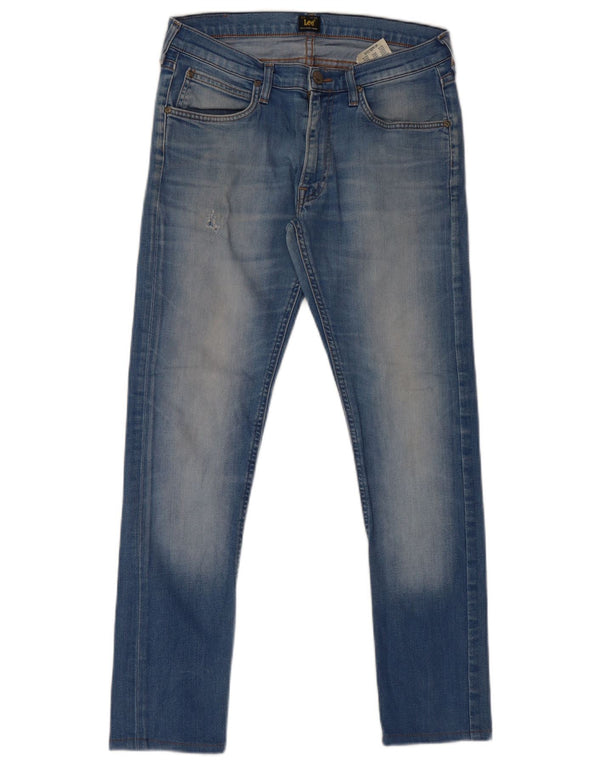 Lee Mens Luke Tapered Slim Jeans W31 L32 Algodón Azul