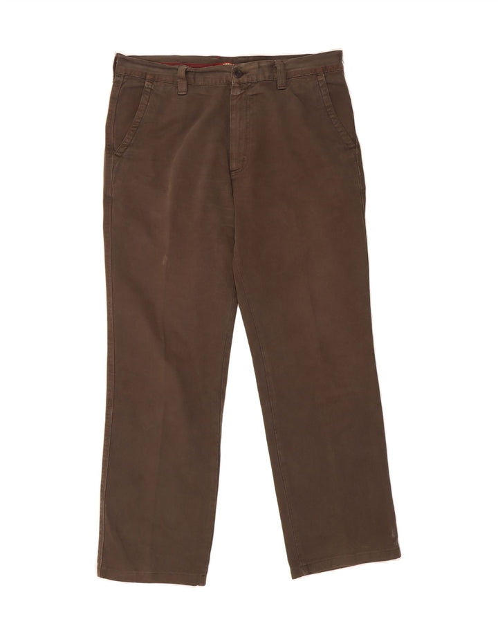 CARRERA Mens Straight Chino Trousers W36 L30 Brown Cotton Vintage Carrera and Second-Hand Carrera from Messina Hembry 