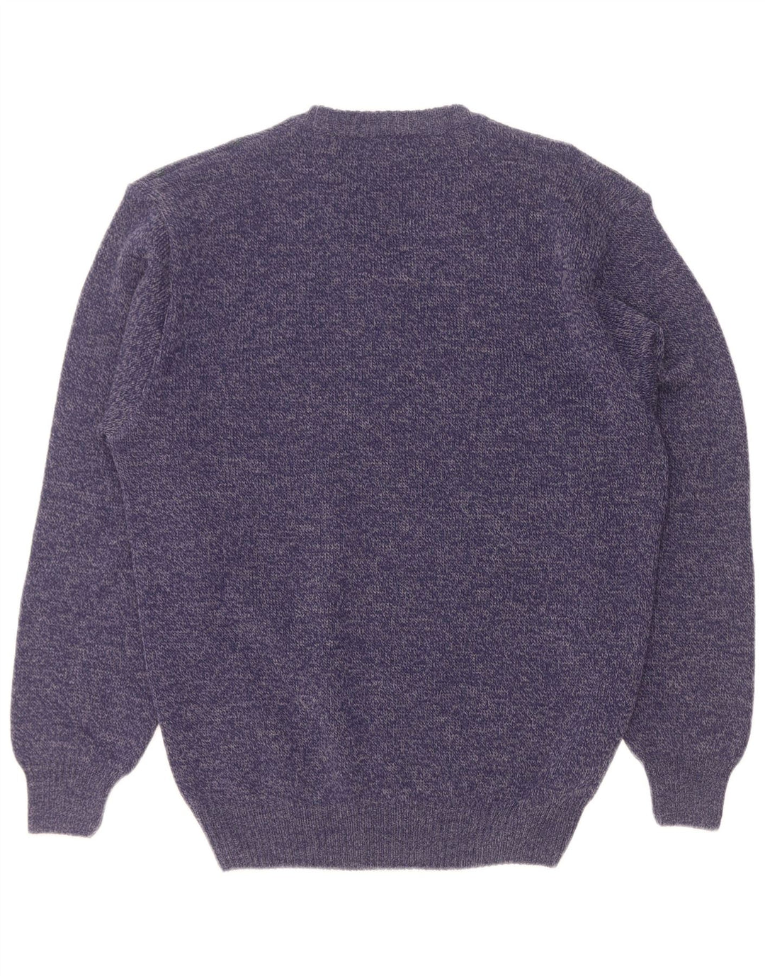 Tris Line Mens V-Neck Jumper Sweater Large Navy Blue Geometric