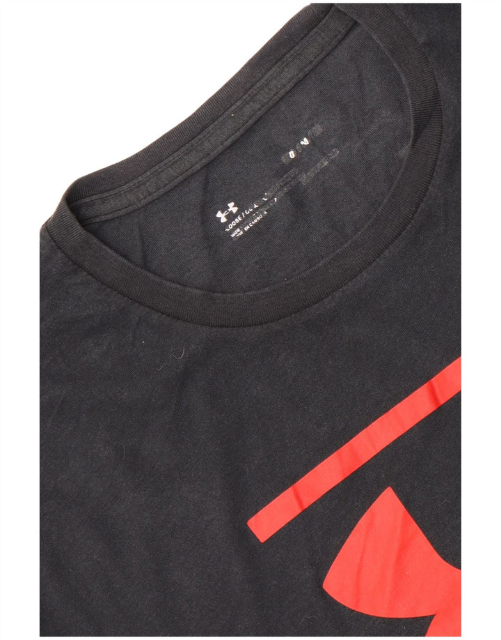 Under Armour Mens Graphic T-Shirt Top Medium Black