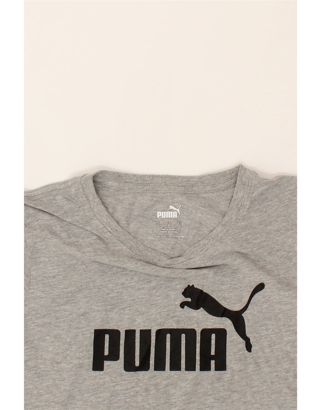 PUMA Womens Graphic T-Shirt Top UK 16 Large Grey Vintage Puma and Second-Hand Puma from Messina Hembry 