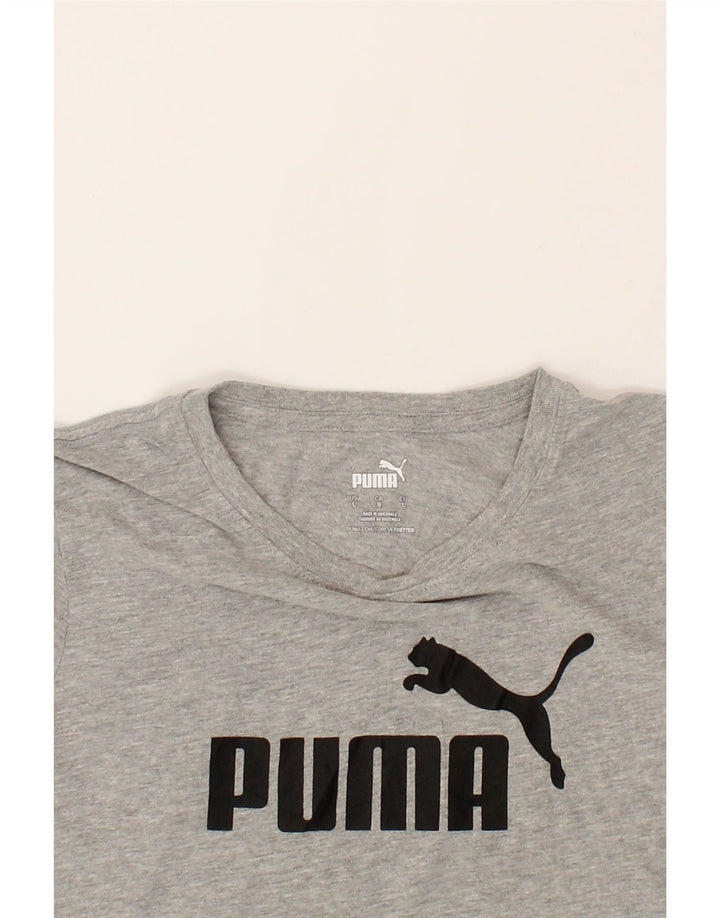 PUMA Womens Graphic T-Shirt Top UK 16 Large Grey Vintage Puma and Second-Hand Puma from Messina Hembry 