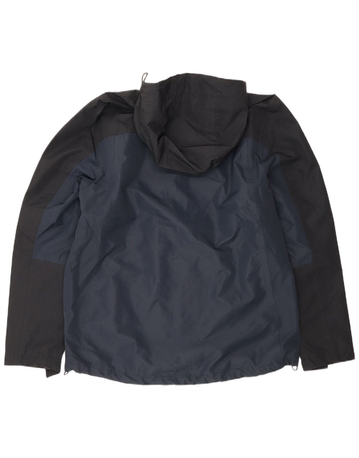 Giacca antipioggia da uomo Mountain Warehouse UK 40 Large Blu Navy Colorblock