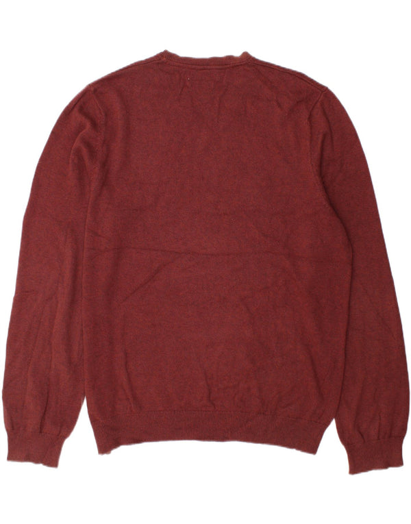 Marks & Spencer Herre V-hals sweater XL brun bomuld