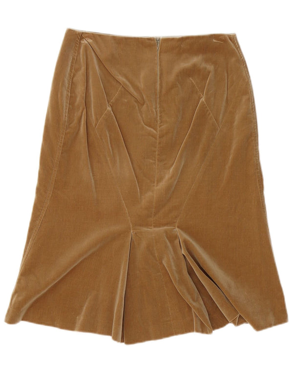 Vintage Γυναικεία Κοτλέ Φούστα Τρομπέτα W28 Medium Beige