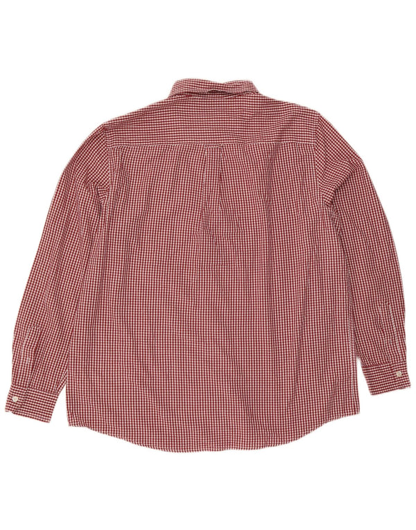 Chaps férfi ing XL Red Gingham Cotton