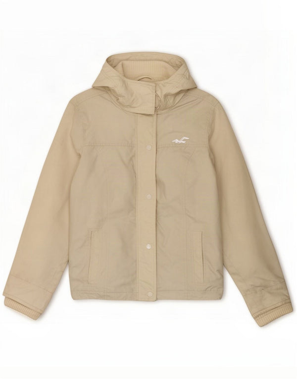 Hollister Womens Windbreaker Jacket UK 14 Large White Polyester