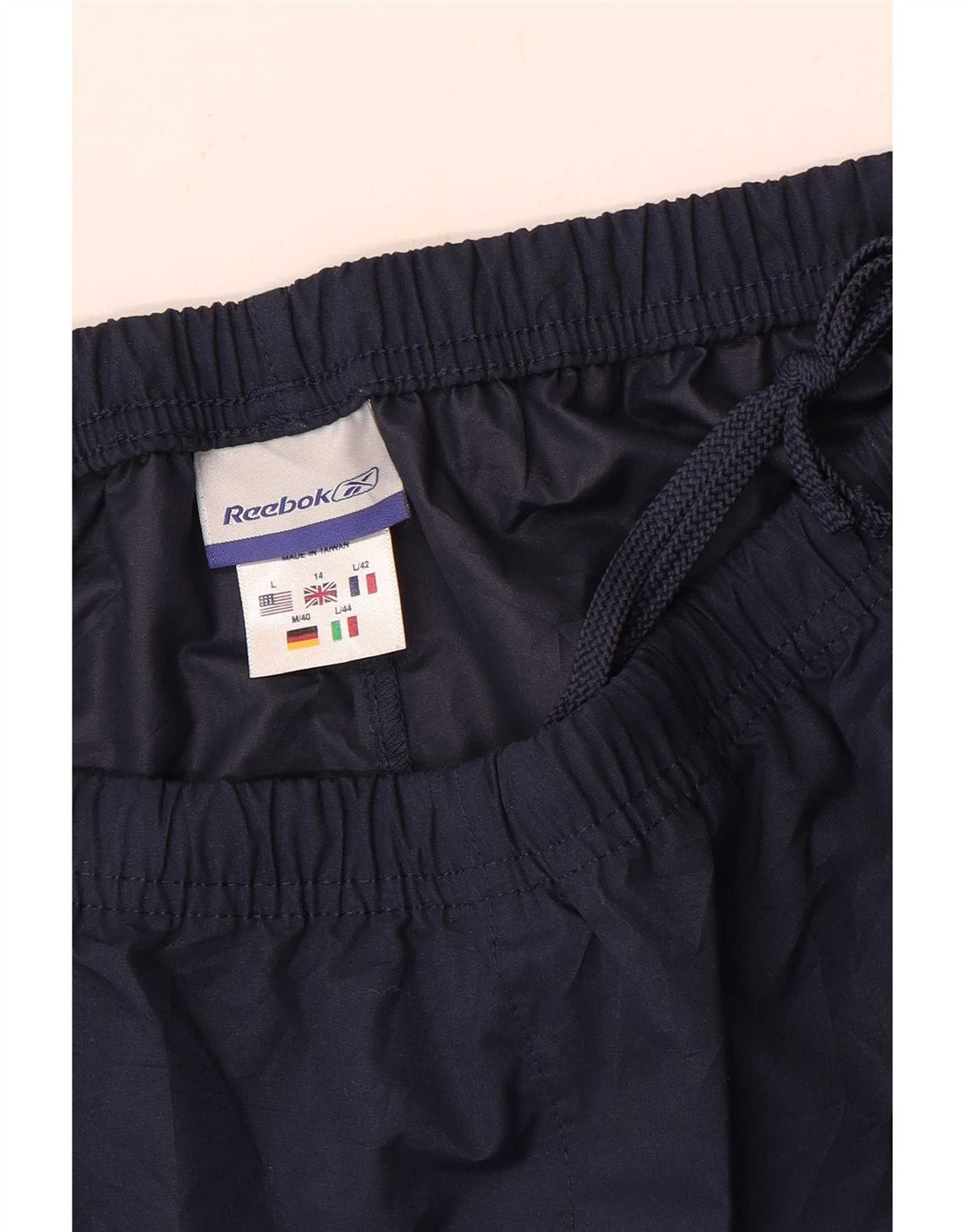Reebok Damen Trainingshose UK 14 Large Marineblau Polyester