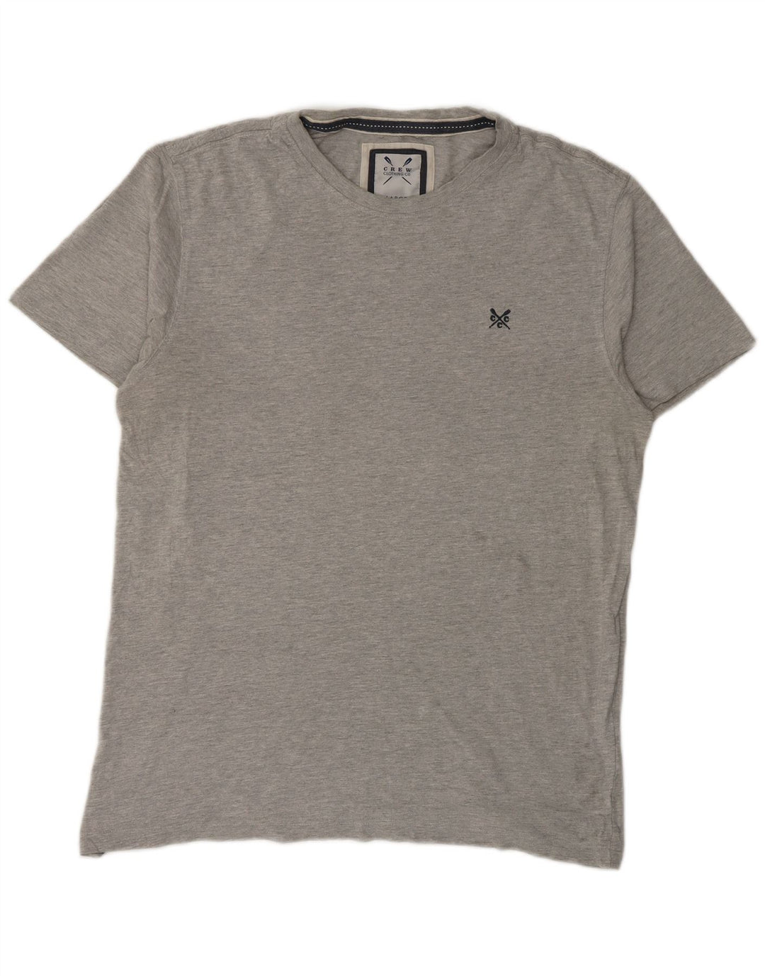 Crew Clothing Mens T-Shirt Top Large Grey Cotton
