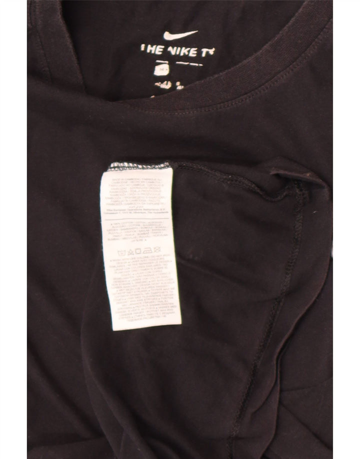 Nike Mens T-Shirt Top Medium Black Cotton