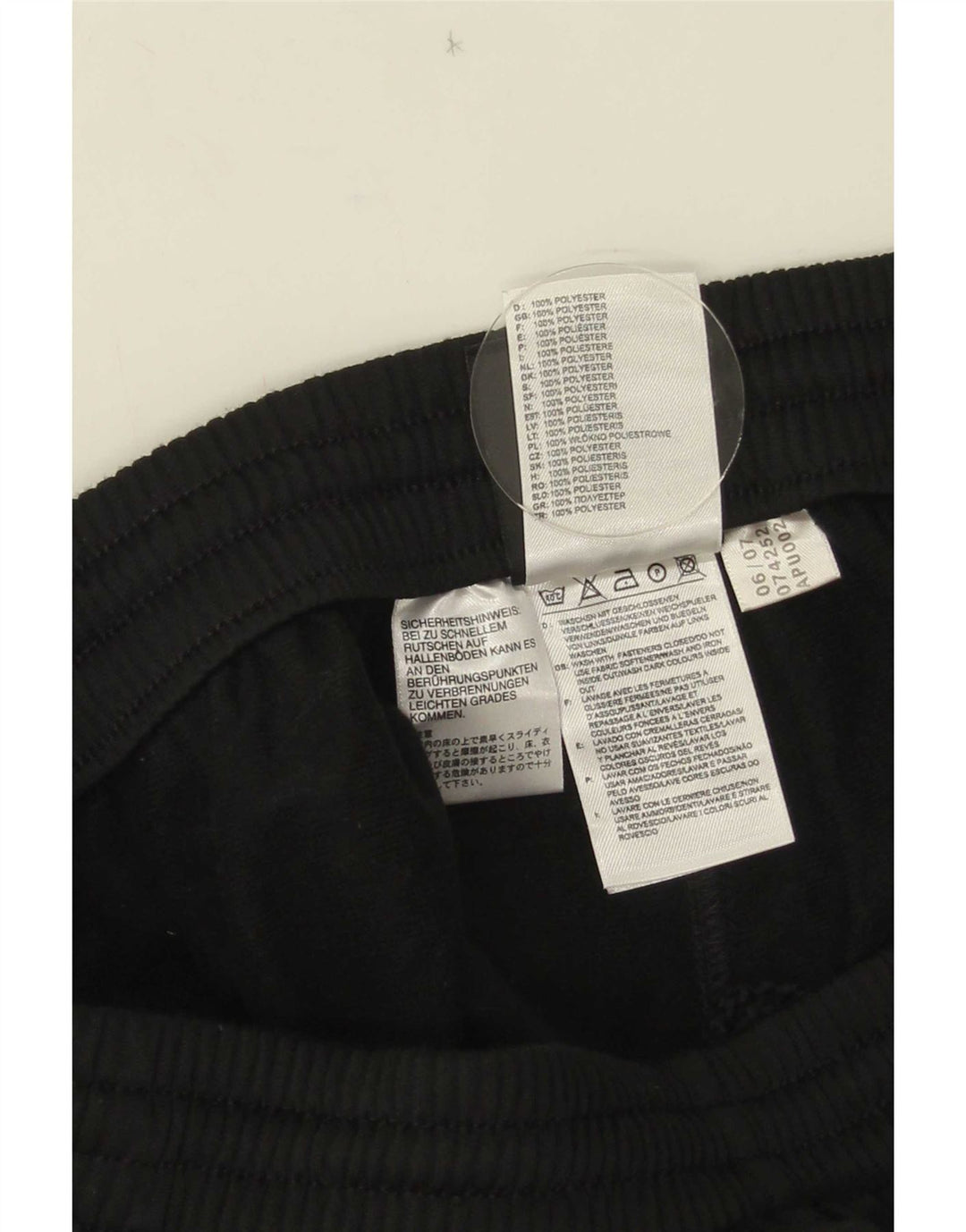 Adidas Mens Tracksuit Trousers UK 40/42 Medium  Black Colourblock Polyester