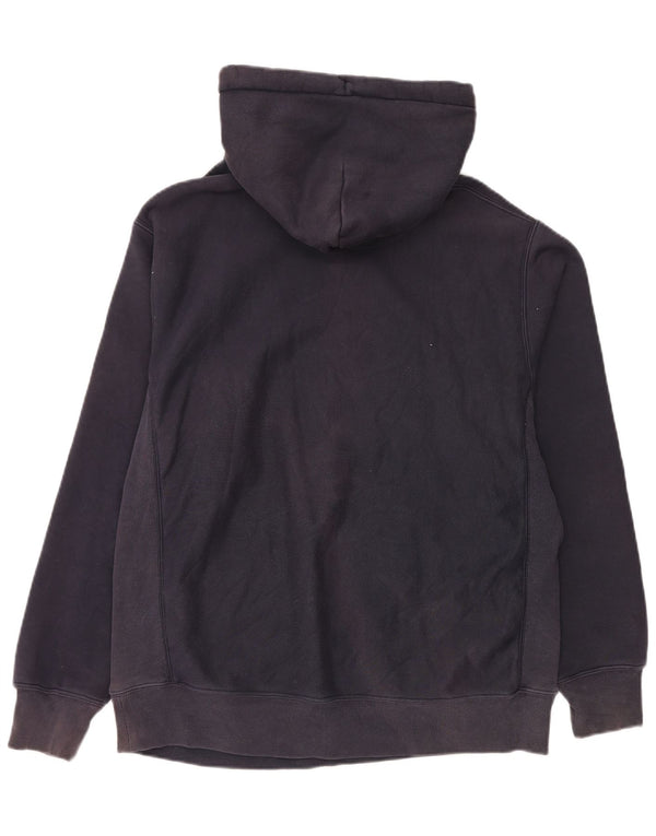 Champion Mens Hoodie Jumper Large Navy Blue Cotton