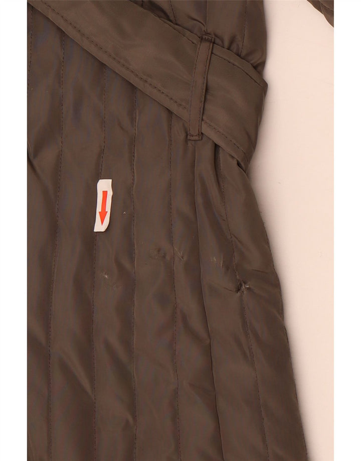 Michael Kors Quiltet jakke til kvinder UK 18 XL Brun Polyester