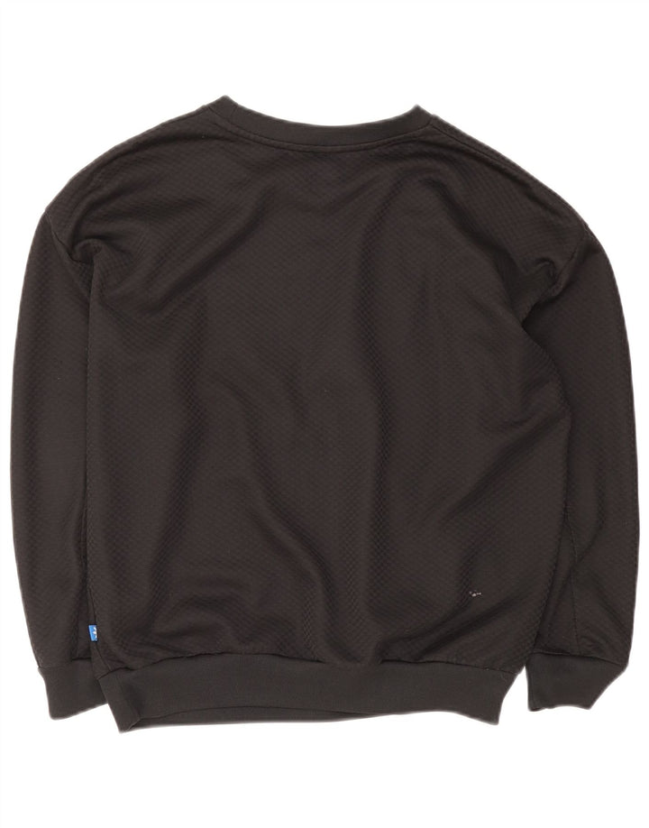 Felpa grafica da donna Adidas Jumper UK 12 Medium Nero Poliestere